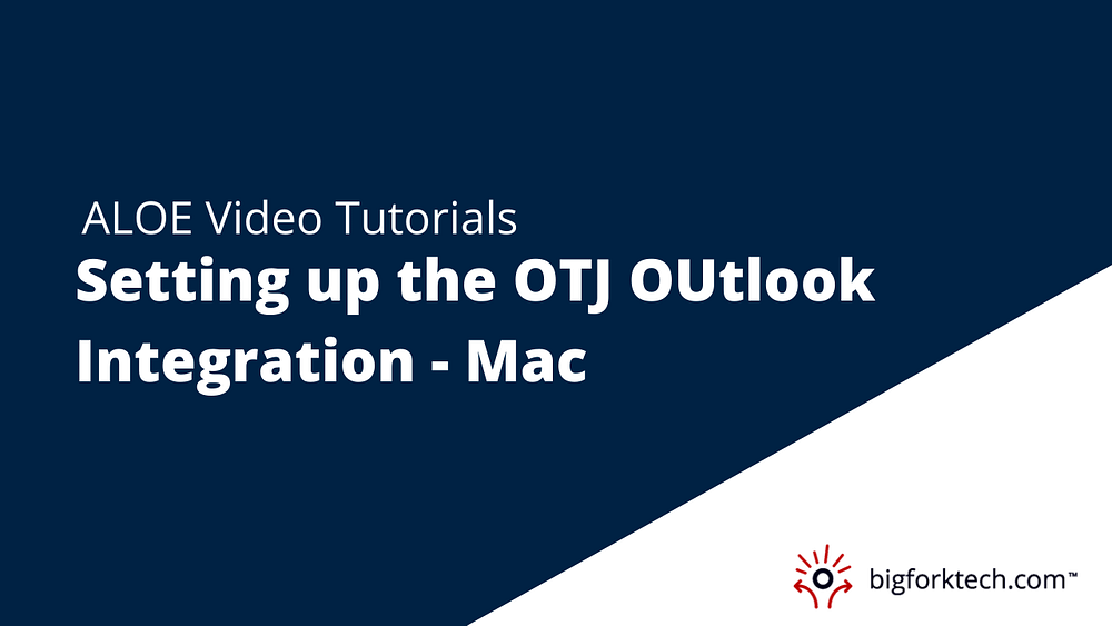 Setting up the Outlook Integration for Mac Image